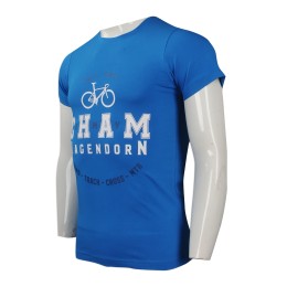 T768 來樣訂做圓領短袖T恤款 網上下單印花logo款T恤 貼身單車衫 T恤專營店    藍色 T768 來樣訂做圓領短袖T恤款 網上下單印花logo款T恤 貼身單車衫 T恤專營店    藍色